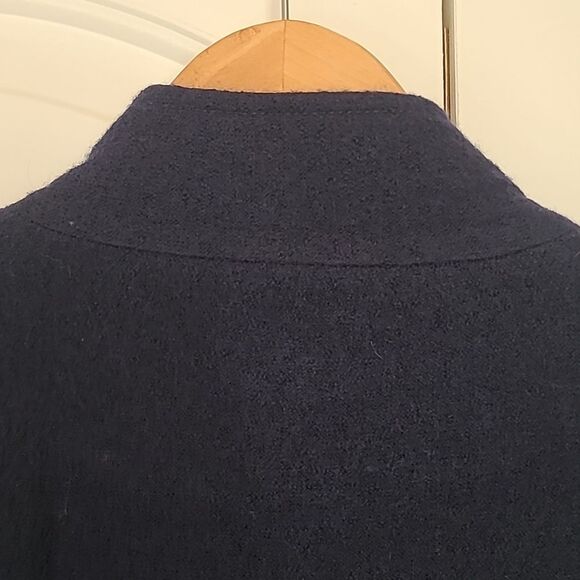 Chico's Boiled Wool Vest Navy Blue Size 1 (M) - Picture 11 of 13